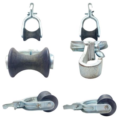  藤井電工 吊り金車セット 4個セット 使用感有 2型