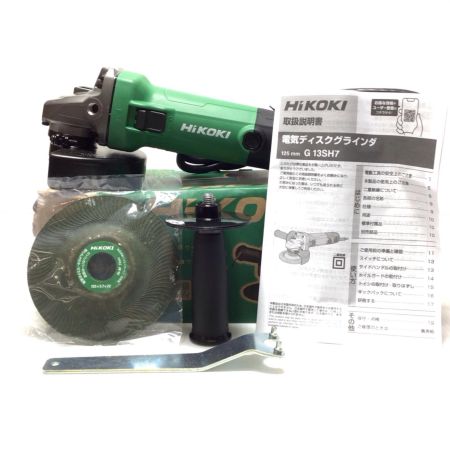 HiKOKI ハイコーキ ディスクグラインダー 付属品完備 コード式 125mm 未使用品(S) G13SH7 グリーン