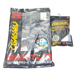 ΘΘ BURTLE 空調服セットブルゾン・バッテリー・ファン・ケーブル・フィルター 3XL AC1151/AC300/AC310/AC320/AC200 ブラック迷彩 Aランク