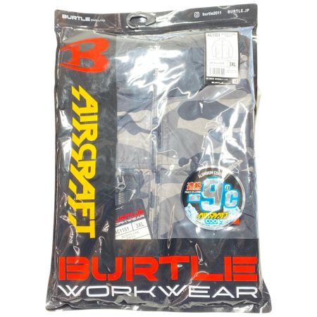  BURTLE 空調服セットブルゾン・バッテリー・ファン・ケーブル・フィルター 3XL AC1151/AC300/AC310/AC320/AC200 ブラック迷彩