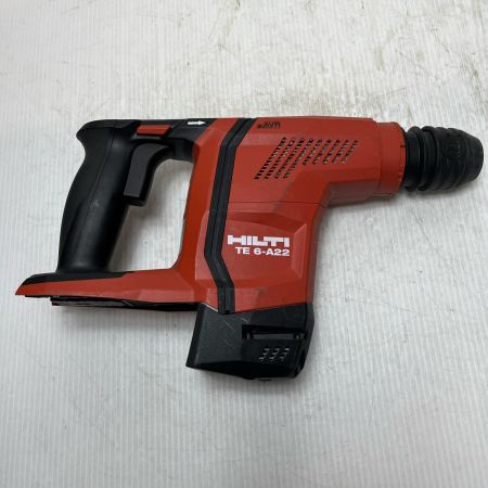  Hilti ヒルティ ハンマドリル 集じんシステム・充電器・充電池2個・ケース付 TE6-A22 レッド