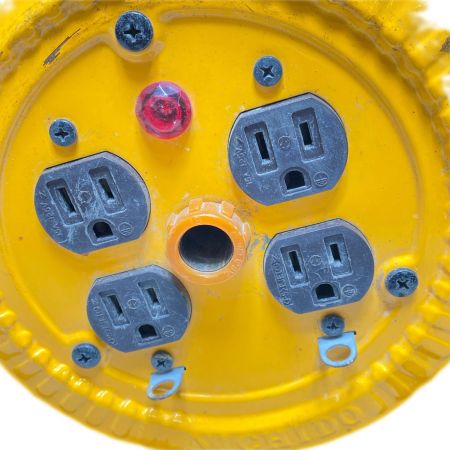  NICHIDO コードリール 屋内用 NP-E34 イエロー