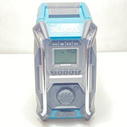 ΘΘ MAKITA マキタ バッテリー式ラジオ 10.8ｖ-40ｖ USBケーブル付 コードレス式 MR001G ブルー Cランク