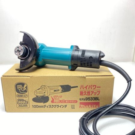  MAKITA マキタ ディスクグラインダー 未使用品(S) 付属品完備 コード式 100mm 394344 9533BL ブルー