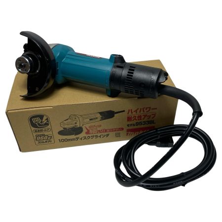  MAKITA マキタ ディスクグラインダー 未使用品(S) 付属品完備 コード式 100mm 387948 9533BL ブルー