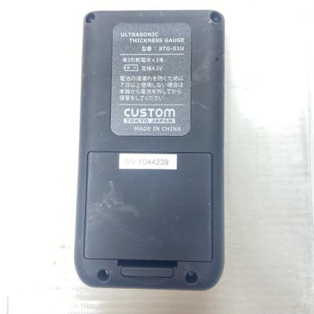  CUSTOM 超音波厚さ計 程度B 通電チェックのみ STG-01U ブラック