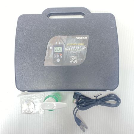  CUSTOM 超音波厚さ計 程度B 通電チェックのみ STG-01U ブラック
