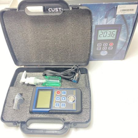  CUSTOM 超音波厚さ計 程度B 通電チェックのみ STG-01U ブラック