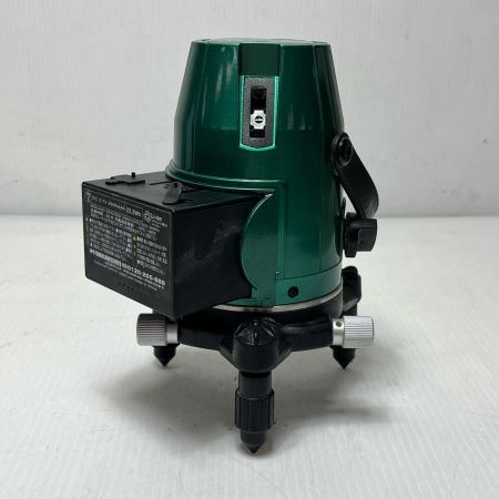 山真 レーザー墨出し器 電源ケーブル2本・充電池・受光器・ケース付 GV-6 グリーン