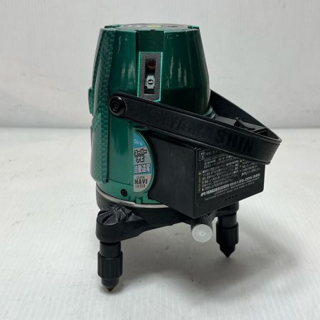 山真 レーザー墨出し器 電源ケーブル2本・充電池・受光器・ケース付 GV-6 グリーン