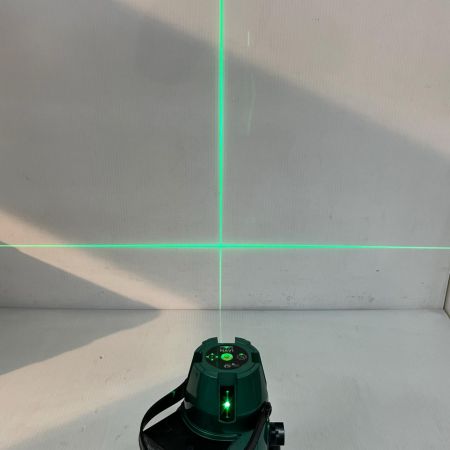 山真 レーザー墨出し器 電源ケーブル2本・充電池・受光器・ケース付 GV-6 グリーン