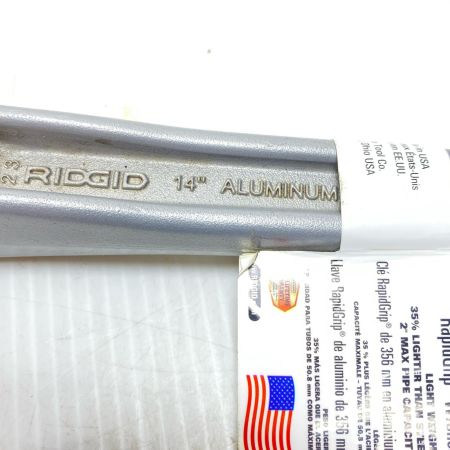  RIDGID アルミラピッドグリップレンチ 未使用品(S) ＠100 12693
