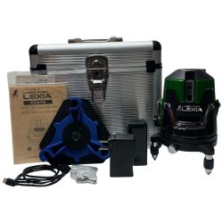 ΘΘ シンワ測定 レーザー墨出し器 程度A ケース付  2115017 00375 LEXIA 70841 グリーン Aランク