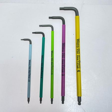  Wera 六角レンチセット程度A 9本セット 950/9 Hex-Plus Multicolor 1