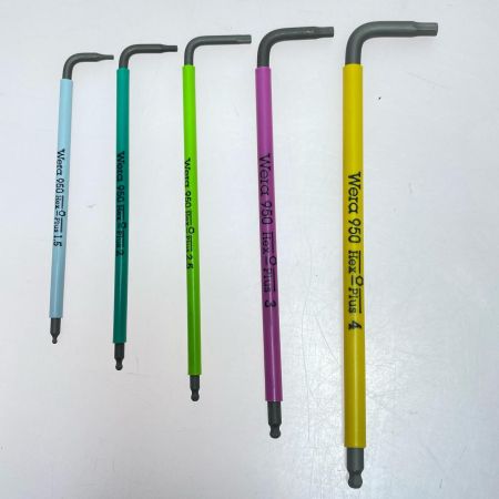  Wera 六角レンチセット程度A 9本セット 950/9 Hex-Plus Multicolor 1