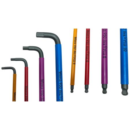  Wera 六角レンチセット程度A 9本セット 950/9 Hex-Plus Multicolor 1