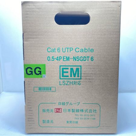  富士電線工業 0.5-4P EM-NSGDT6 Cat6 UTP Cable