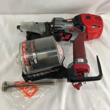 MAX マックス 工具 高圧 45~90mm エアツール エア釘打ち  HN-90N4(D) レッド