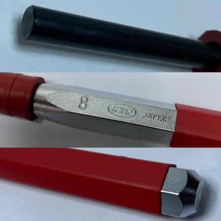  KTC ケーティーシー ノックピンポンチセット 8本組 8/7/6/5/4/4.5/3/2mm 美品 PK8
