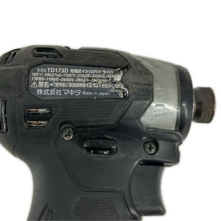 MAKITA マキタ 工具 締め付け工具 インパクトドライバ  充電池1個付 TD173D ブラック