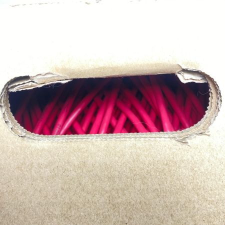  富士電線工業 0.5-4P NSGDT6 Cat6 UTP Cable レッド