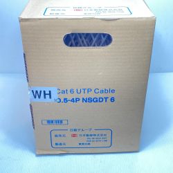 ΘΘ 富士電線工業 0.5-4P NSGDT6 Cat6 UTP Cable ホワイト Sランク