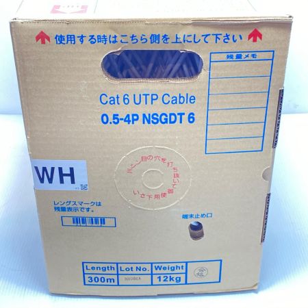  富士電線工業 0.5-4P NSGDT6 Cat6 UTP Cable ホワイト