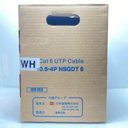 ΘΘ 富士電線工業 0.5-4P NSGDT6 Cat6 UTP Cable ホワイト Sランク