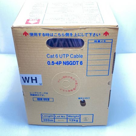  富士電線工業 0.5-4P NSGDT6 Cat6 UTP Cable ホワイト