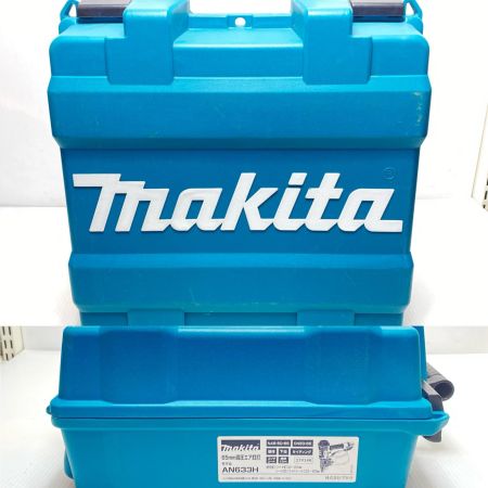  MAKITA マキタ エア釘打ち ケース付 高圧 65mm AN633H レッド