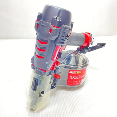  MAKITA マキタ エア釘打ち ケース付 高圧 65mm AN633H レッド