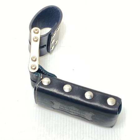  KNICKS 工具差し ベルトループ・ロング金具付 総ヌメ革鳶レベルホルダー ブラック