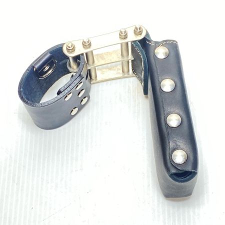  KNICKS 工具差し ベルトループ・ロング金具付 総ヌメ革鳶レベルホルダー ブラック