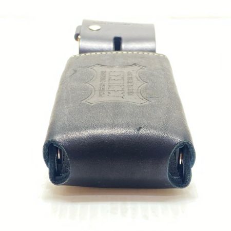  KNICKS 工具差し ベルトループ・ロング金具付 総ヌメ革鳶レベルホルダー ブラック