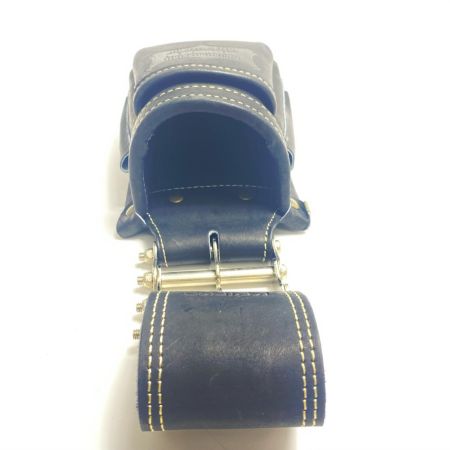  KNICKS 腰袋 ベルトループ・3連金具付 グローブ革 小物腰袋 VAストリッパーフォルダー ブラック