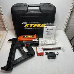 STEED ガス式釘打ち機 未使用品(S) ケース付 ST-1100JQ オレンジ Sランク