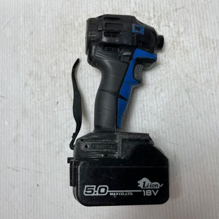  MAX マックス インパクトドライバ 充電池1個付 18v PJ-ID152 ブラック×ブルー