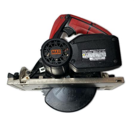  MAX マックス 丸のこ 充電器・充電池2個・ケース付  165mm 18v 19A102336 PJ-CS61CDP ブラック×レッド