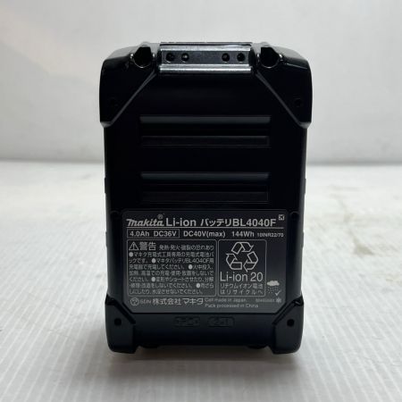  MAKITA マキタ バッテリー 未使用品(S) 40v 4.0Ah BL4040F