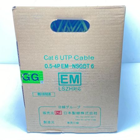  富士電線工業 0.5-4P EM-NSGDT6 Cat6 UTP Cable
