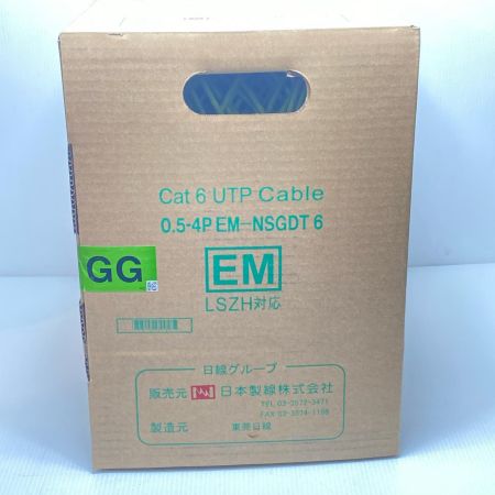  富士電線工業 0.5-4P EM-NSGDT6 Cat6 UTP Cable