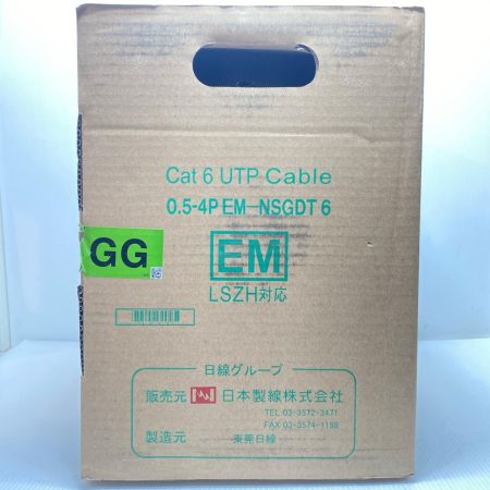  富士電線工業 0.5-4P EM-NSGDT6 Cat6 UTP Cable