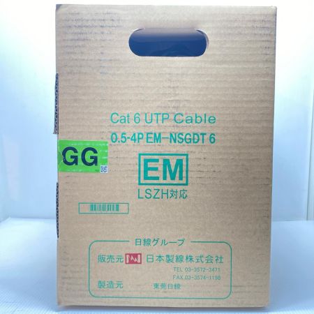  富士電線工業 0.5-4P EM-NSGDT6 Cat6 UTP Cable