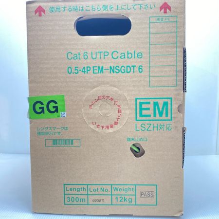  富士電線工業 0.5-4P EM-NSGDT6 Cat6 UTP Cable
