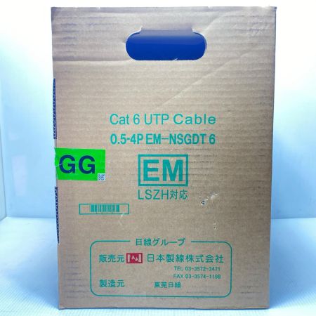  富士電線工業 0.5-4P EM-NSGDT6 Cat6 UTP Cable