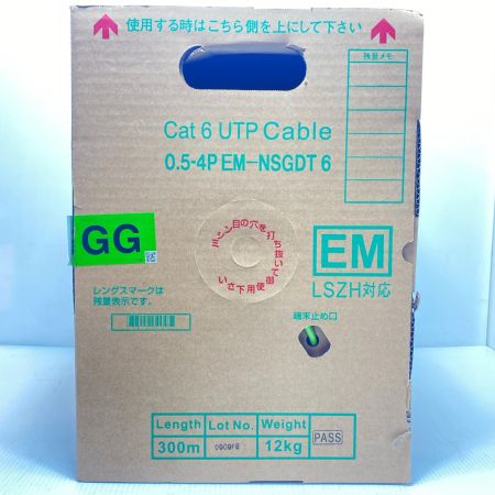  富士電線工業 0.5-4P EM-NSGDT6 Cat6 UTP Cable