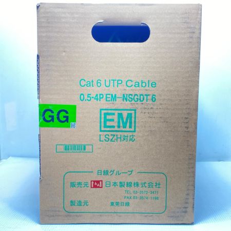  富士電線工業 0.5-4P EM-NSGDT6 Cat6 UTP Cable