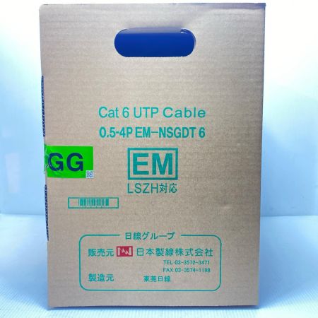  富士電線工業 0.5-4P EM-NSGDT6 Cat6 UTP Cable