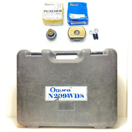  Ogura パンチャー 充電器・充電池1個・ケース付 コードレス式 18v 充電38回 FX1837 使用感有 N209WDS ブルー