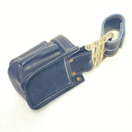  KNICKS 腰袋 ベルトループ・3連金具付 グローブ革 小物腰袋 VAストリッパーフォルダー ブラック